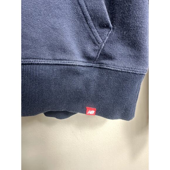 New Balance Logo Hoodie Navy/White Size Medium - Picture 4 of 10